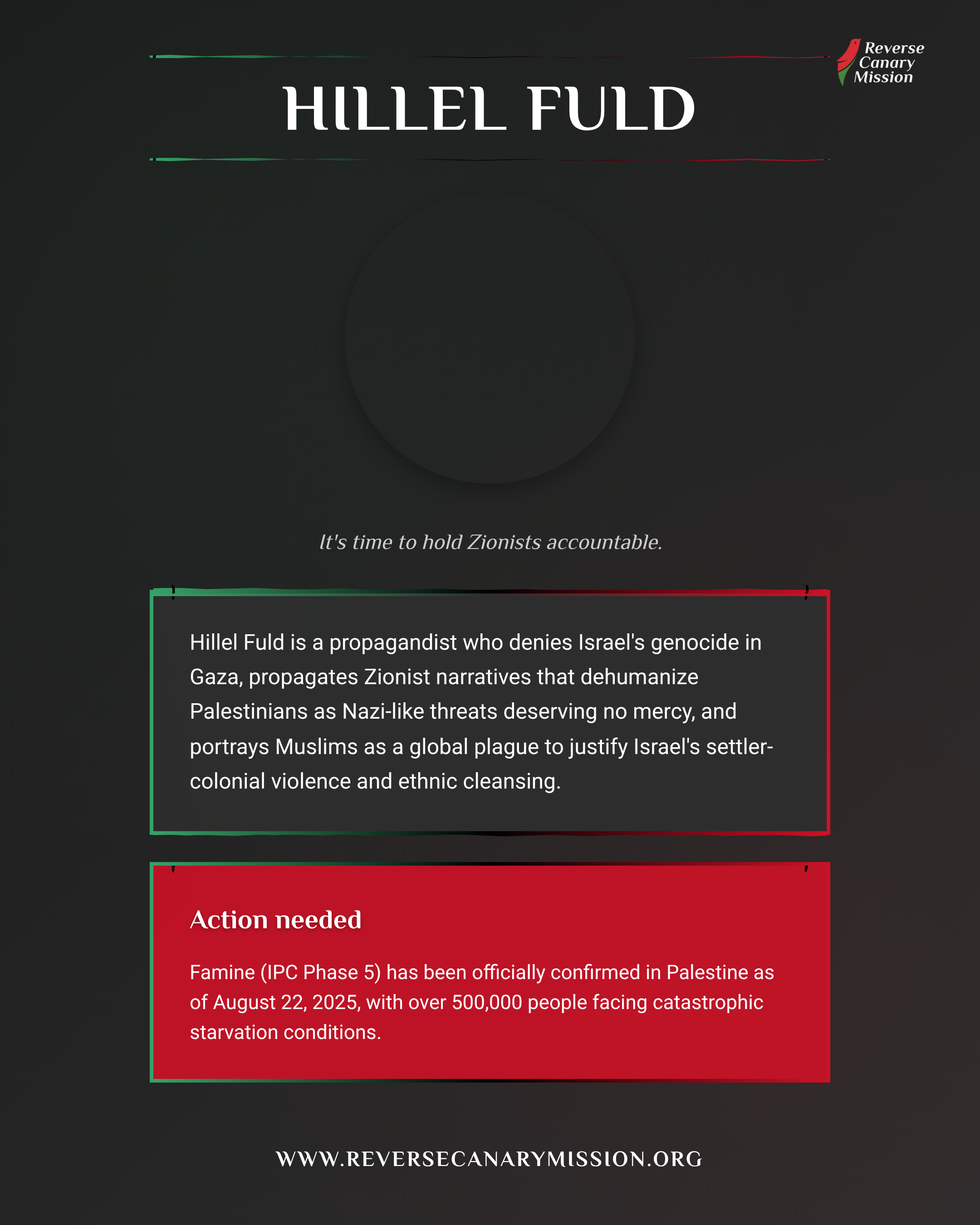 Hillel Fuld - Complicit in Apartheid | Reverse Canary Mission
