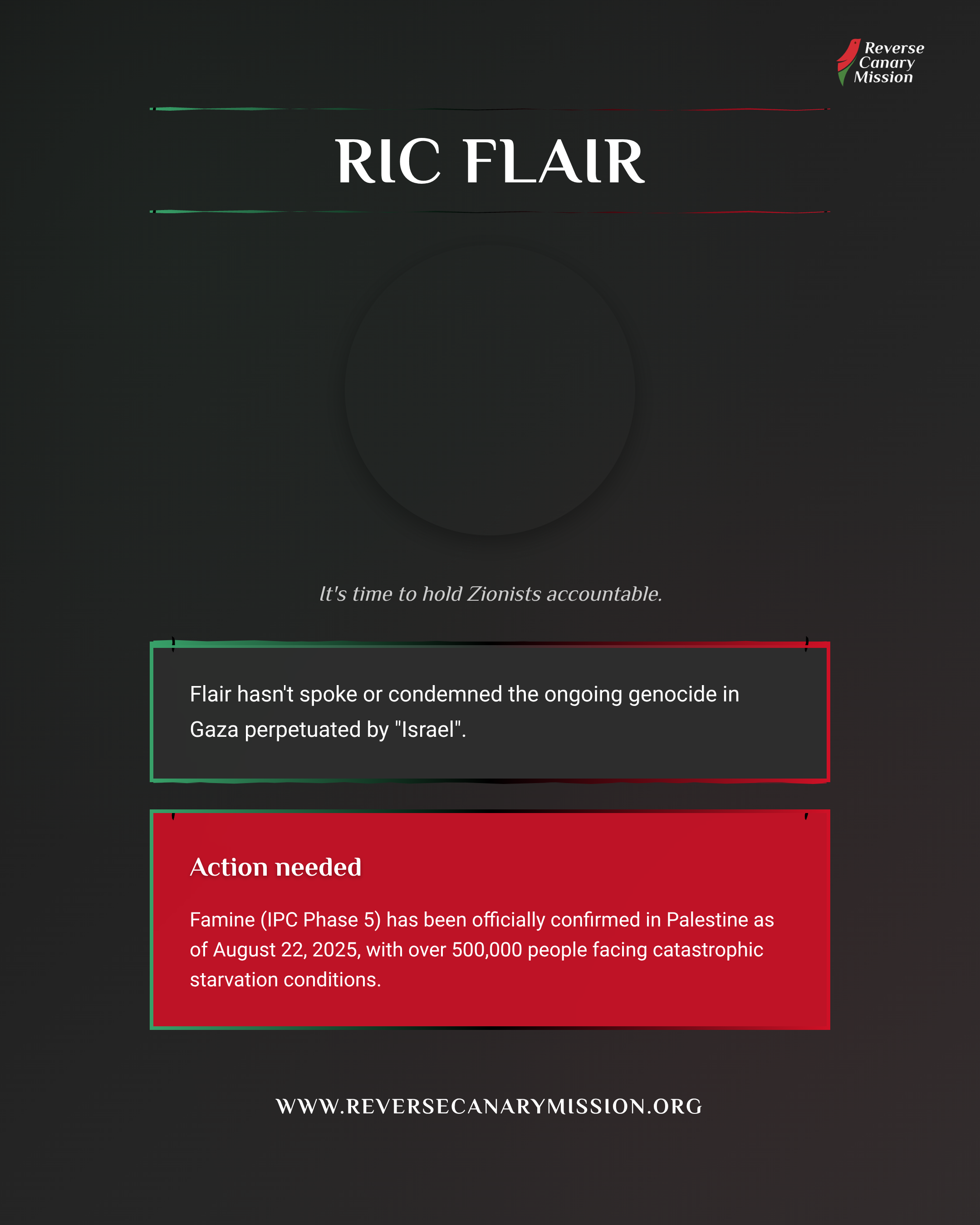 Ric Flair - Complicit in Apartheid | Reverse Canary Mission